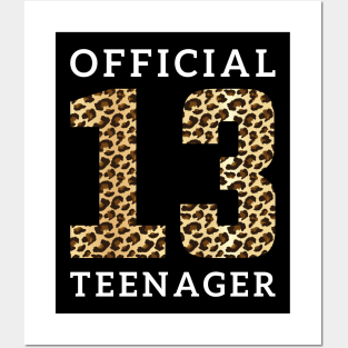 Leopad Official Teenager 13th Birthday For Girls Boys Posters and Art